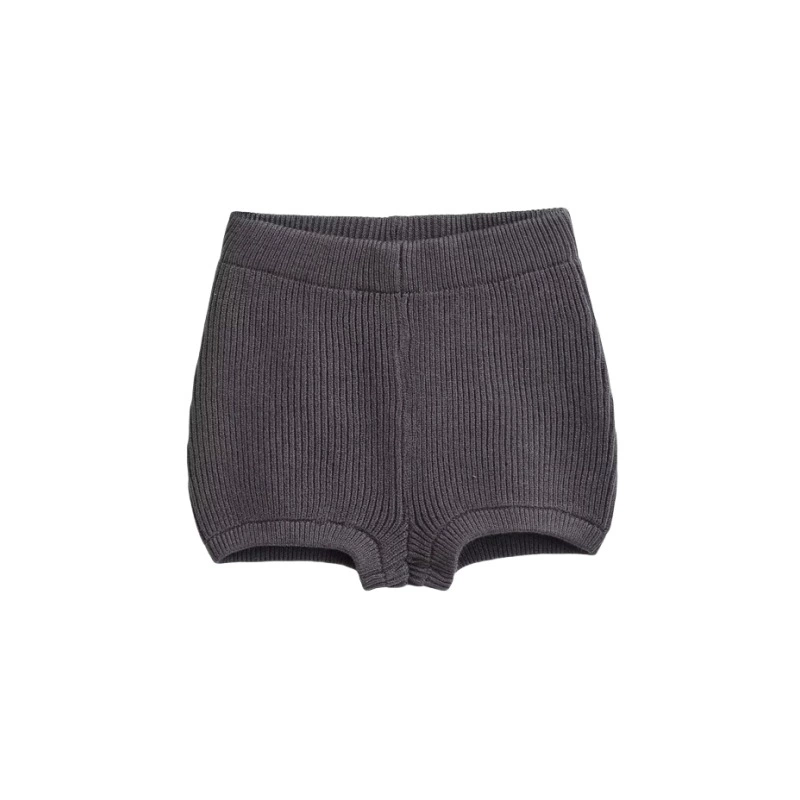 Демисезонные вязаные шорты, базовые брюки, американский стиль, slim fit