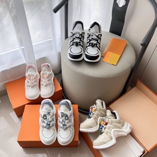 L donkey brand father shoes bow thick bottom increased all-match tide pine shoes cake bottom lace-up casual sports shoes