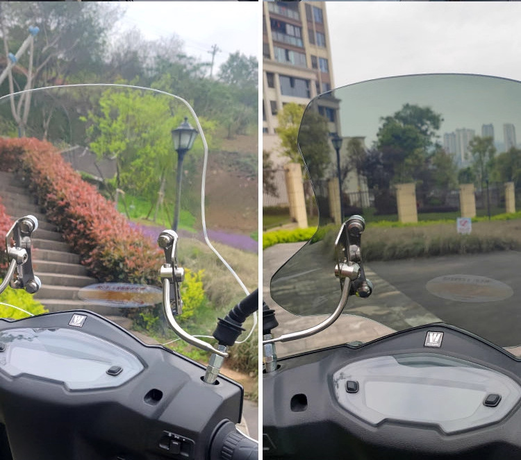 Suitable for Haojue Afr125 Windscreen, Scooter Front Windshield, Suzuki Uy125 Windshield Modification