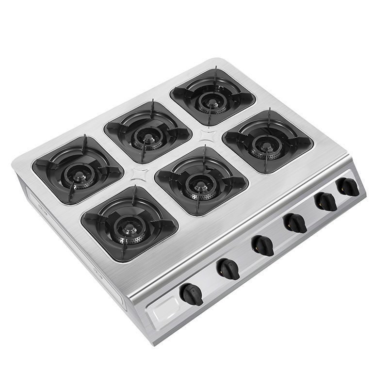 Protección de apagado horno de cocina de gas multicabecera comercial horno de gas licuado 3468 horno de gas poroso
