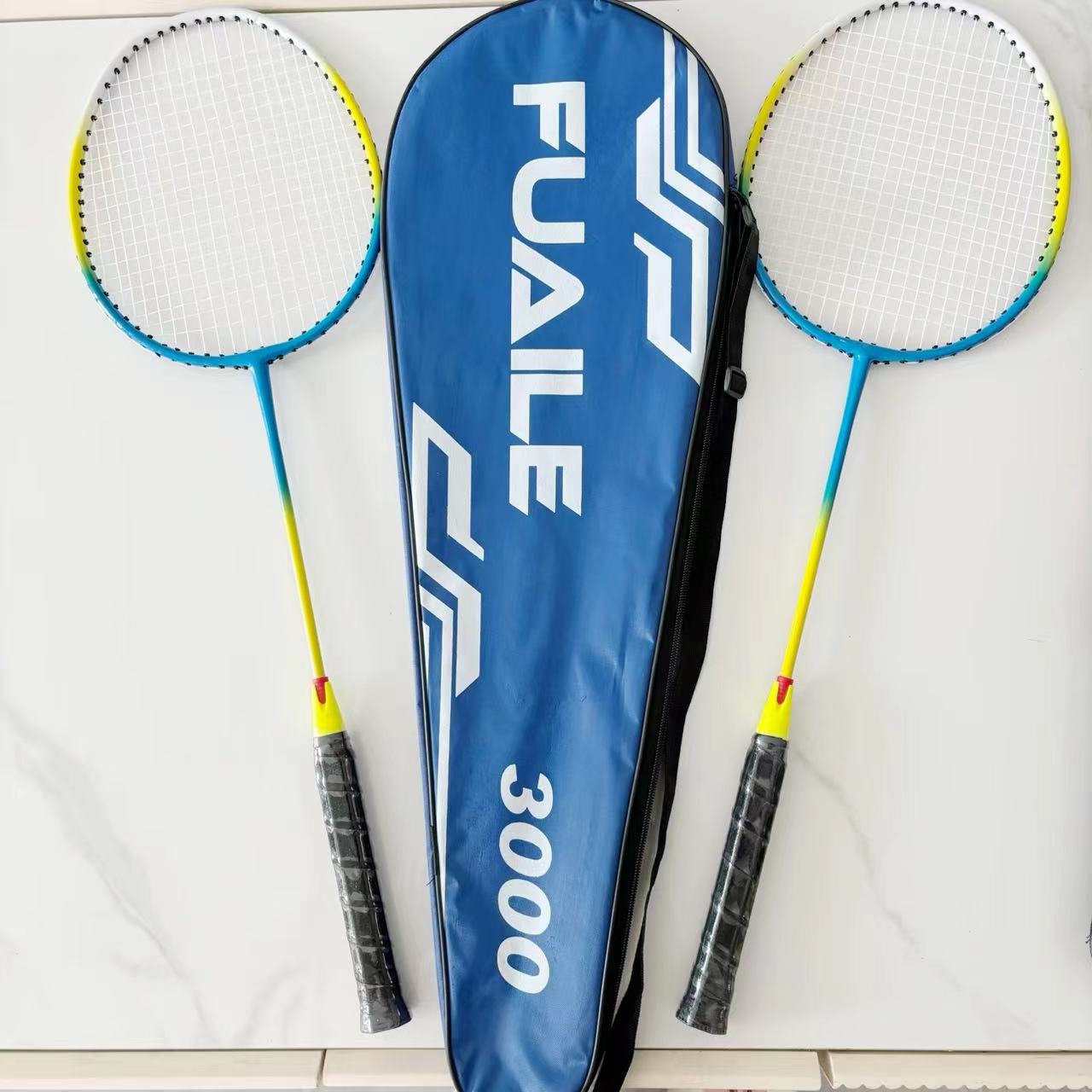 Raqueta de bádminton total para estudiantes, adulto integrado, aleación de hierro dividida, aleación de aluminio, fibra, pluma, raqueta de lana de doble raqueta