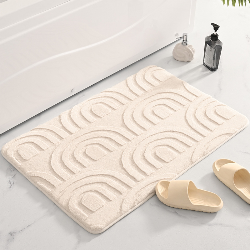 Espuma de memoria engrosada alfombra de puerta transfronteriza alfombra de baño antideslizante alfombra de baño Puerta de baño cocina absorbente alfombra de piso del hogar
