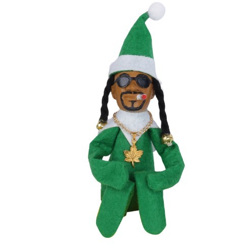 Muñecas de resina transfronterizas muñecas de felt negro Snoop on a Stoop Snoop curved Christmas Genie Doll