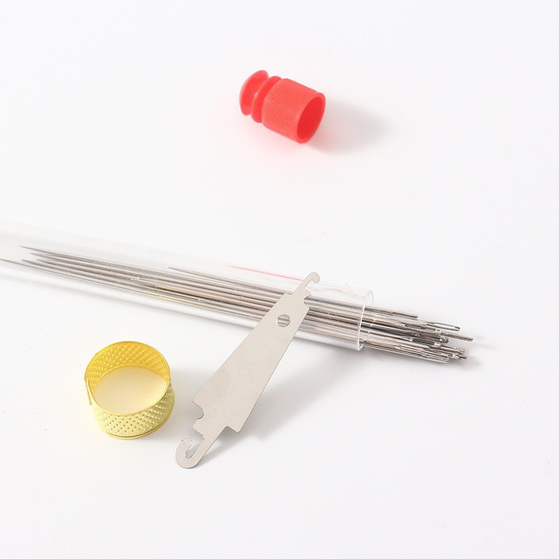 34件套手缝针大孔针老人针家用大眼细长传统手工针小针绣花针其他
