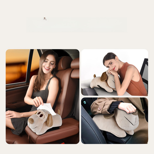 Creative Car Paper Towel Holder Cartoon Cute Car Seat Backrest Napkin Box Hanging In-Car Decorative Accessory Variety Pack