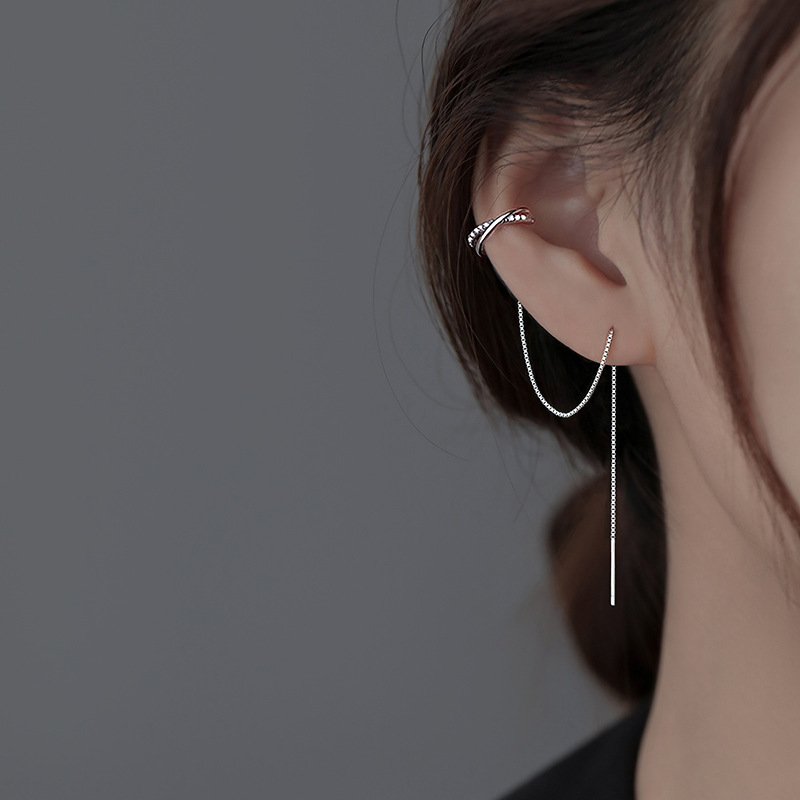 Pendientes de plata de ley 925, pendientes de nicho, nuevos pendientes de moda 2025, pendientes de alta calidad, pendientes de mujer