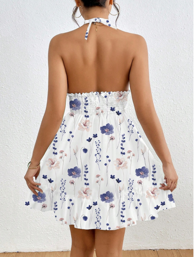 Floral A-line Dress Image 7