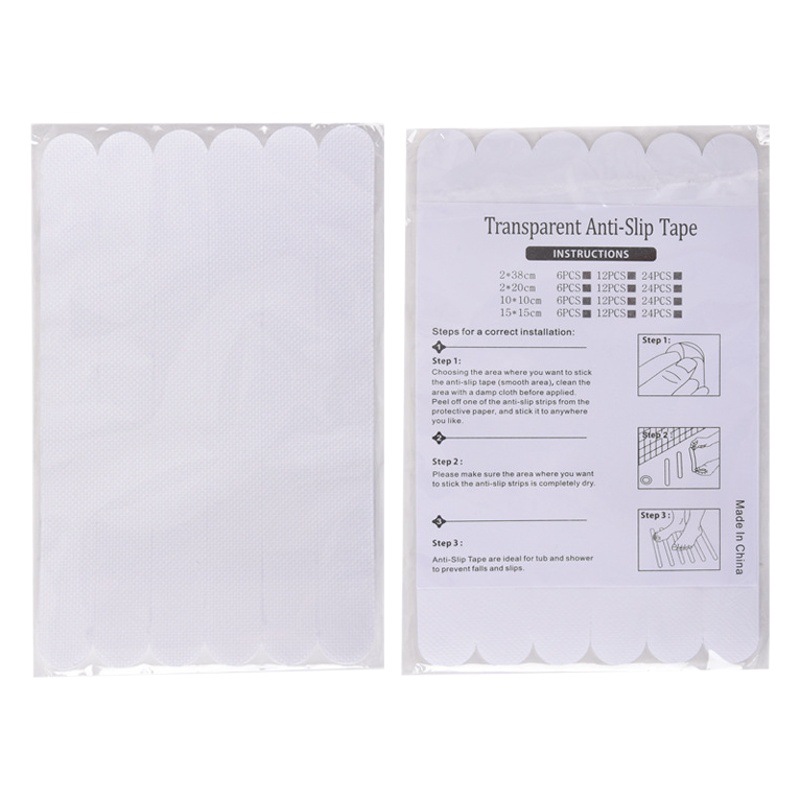 Baño antideslizante pegatinas transparente baño antideslizante tira bañera escaleras PEVA impermeable diamante textura antideslizante pegatinas