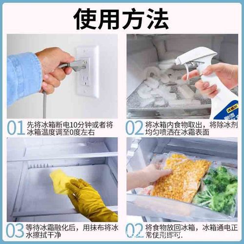 Refrigerator de-icer, snow de-icer, defrosting agent, car de-icer, car-specific cleaner, ice-melting agent, cleaning magic tool
