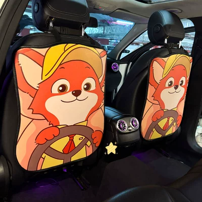 Zootopia avtomobil zərbəyə qarşı yastıq, universal arxa oturacaq qoruyucu yastıq