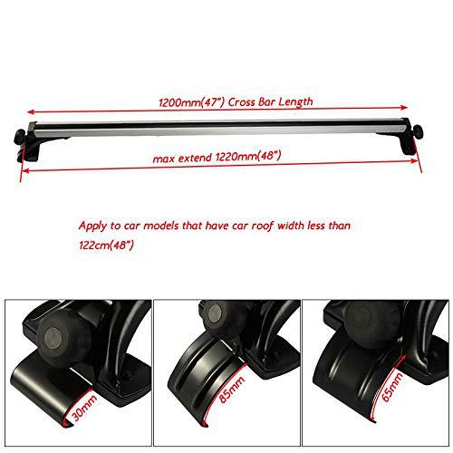Universal Car Roof Crossbar, Aluminum Alloy Silent Luggage Rack, Adjustable Bracket Wholesale from Manufacturer