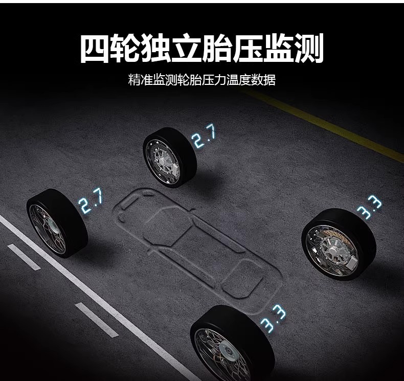 Modern specialized tire pressure sensor for Hyundai Santa Fe ix2535, built-in vehicle monitor, tire pressure detector