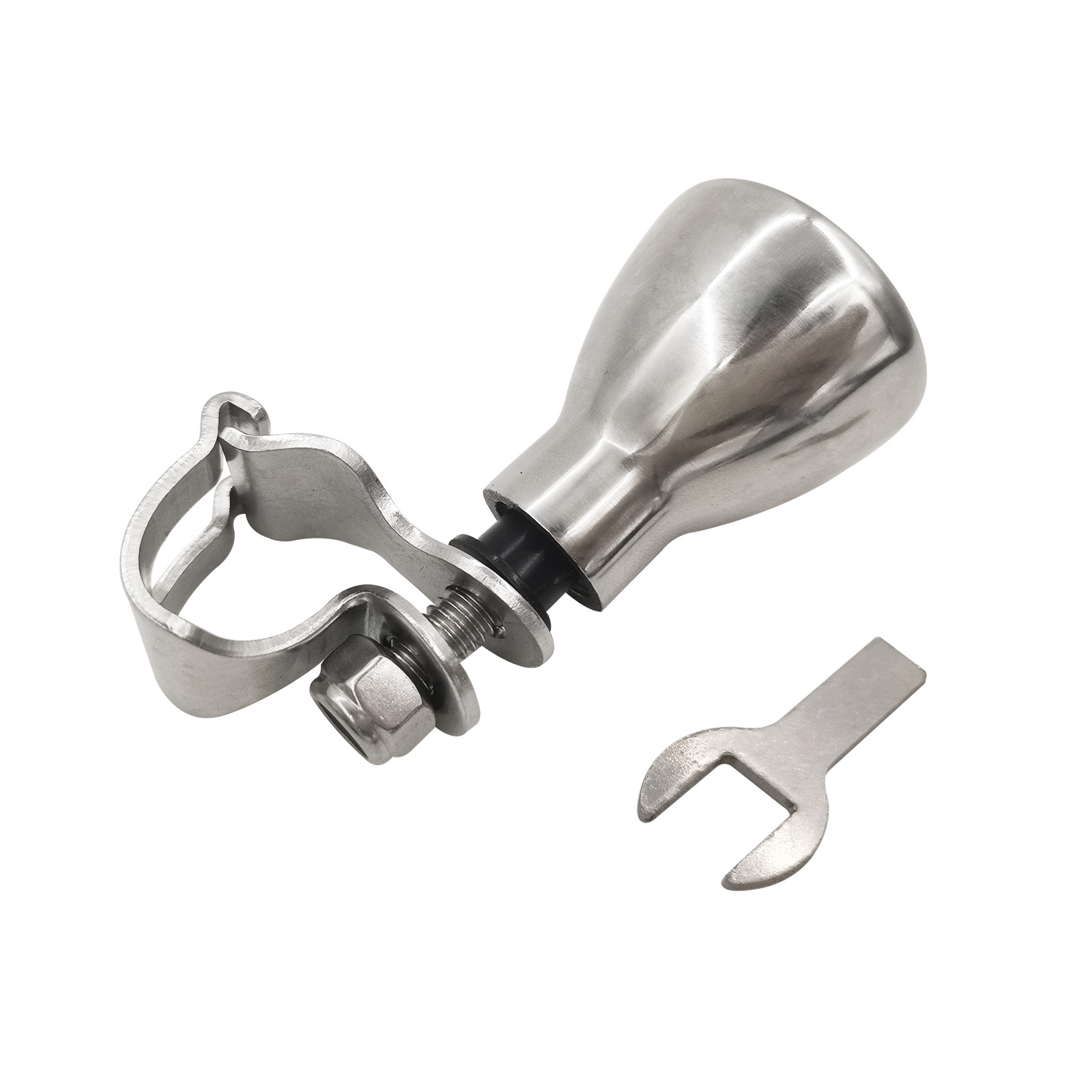 AISHUO | ISURE 스테인레스 스틸 스티어링 휠 부스터 볼 그립 원통형 하단 벨트 나일론 RV 해양 하드웨어 액세서리