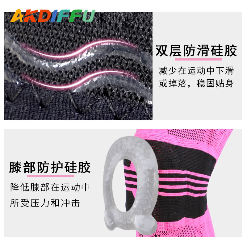 Nuevas rodilleras deportivas de punto de baloncesto transfronterizo running fitness rodilleras montañismo al aire libre rodilleras calientes