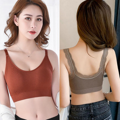 Bear Fairy Lace Bralette Top with Nipple Cover, Seamless Bodysuit, Underwire Bralette, Yoga Bodysuit for Women