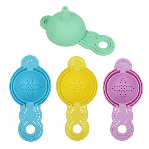 Oil pouring funnel set, egg white separator, kitchen tool small filter three-piece set cross-border hot sale