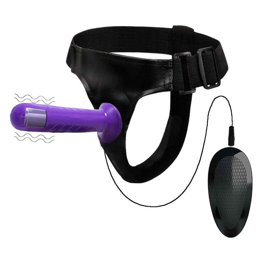 Pantalones de cuero portátiles de doble cabeza para lesbianas Orissi con vibración de velocidad variable infinita, consolador realista, no desmontable.