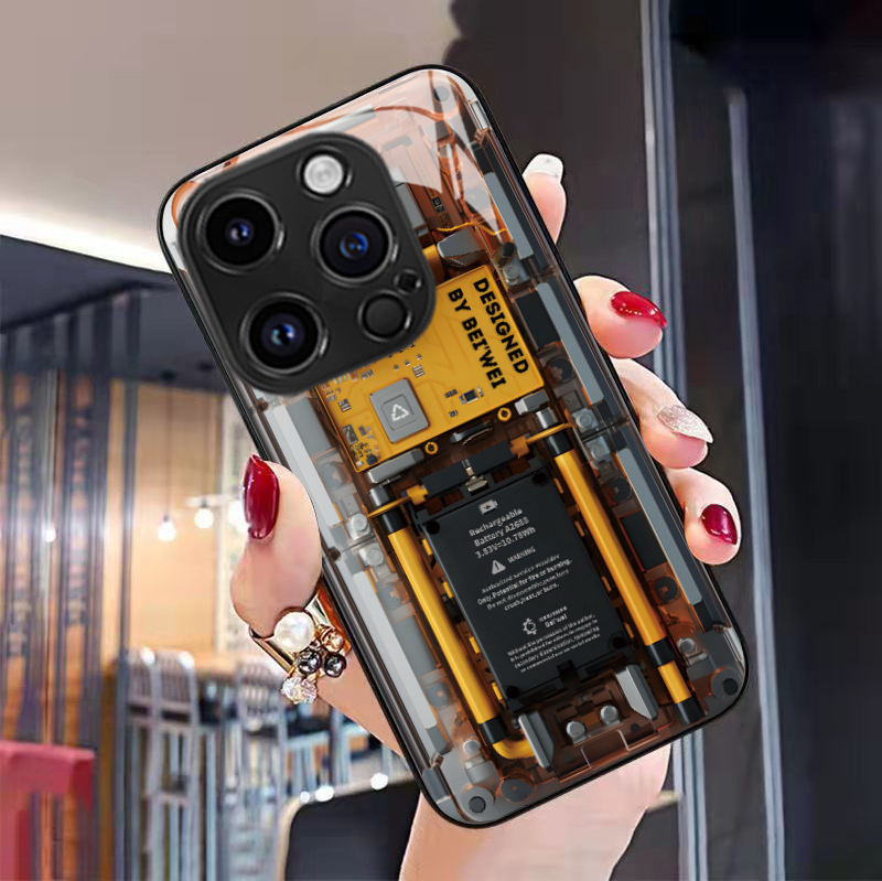 Protective Glass Phone Case For Iphone 17 Pro 15 Pro Max 13 Pro_voghion.com