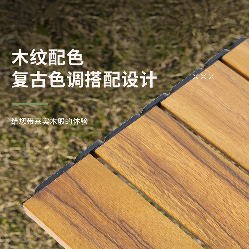 Aluminum alloy folding table liftable camping picnic table camping…