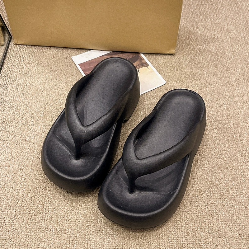Platform flip-flops Tide, non-slip soft beach slides, chunky sole, casual summer
