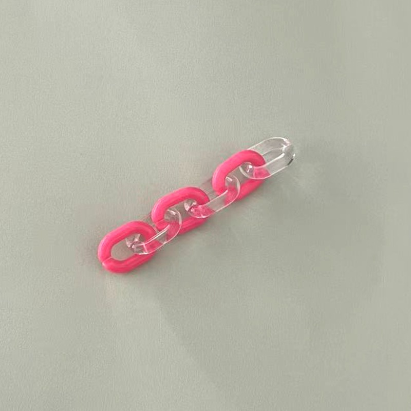 亚克力U型链条扣配件挂件手机壳包包钥匙扣DIY挂饰彩色链条装饰品|undefined