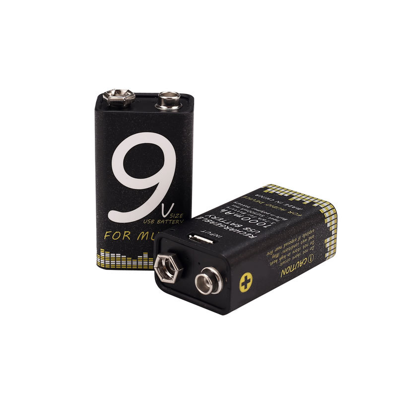 可充电9V锂电池 适用于无线麦克风 电吉他 电钢琴 报警器充电电池