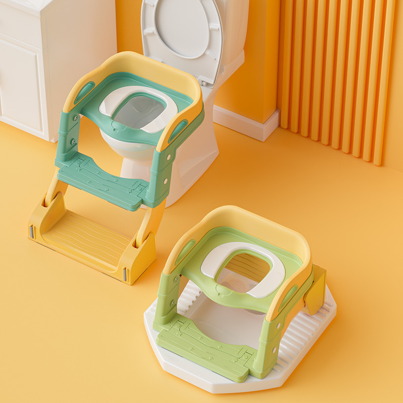 Escalera de baño para niños tres en uno, orinal multifuncional para bebés, inodoro tipo escalera para niños, orinal plegable