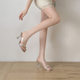 High-heeled shoes rhinestone high-end transparent thin-heeled 2024 new summer beautiful high-heeled sandals for women