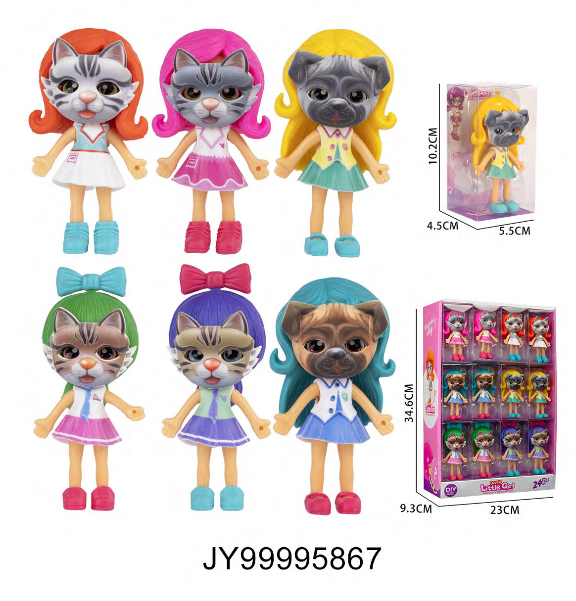 DiDi transfronterizo ensamblaje niña casa juguetes extraíbles máscaras de mascotas muñecas travesties combinación conjunto al por mayor