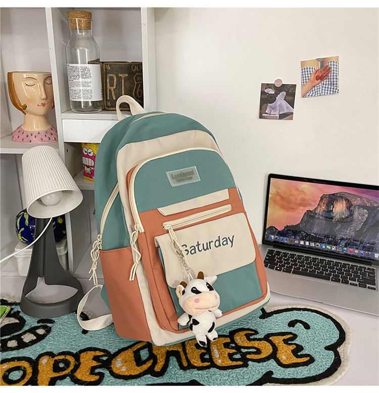 Summer Color Matching Ultra-light High Capacity Backpack display picture 1