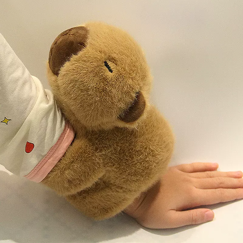 跨境卡皮巴拉啪啪圈毛绒玩具批发水豚玩偶娃娃公仔批货动物代发