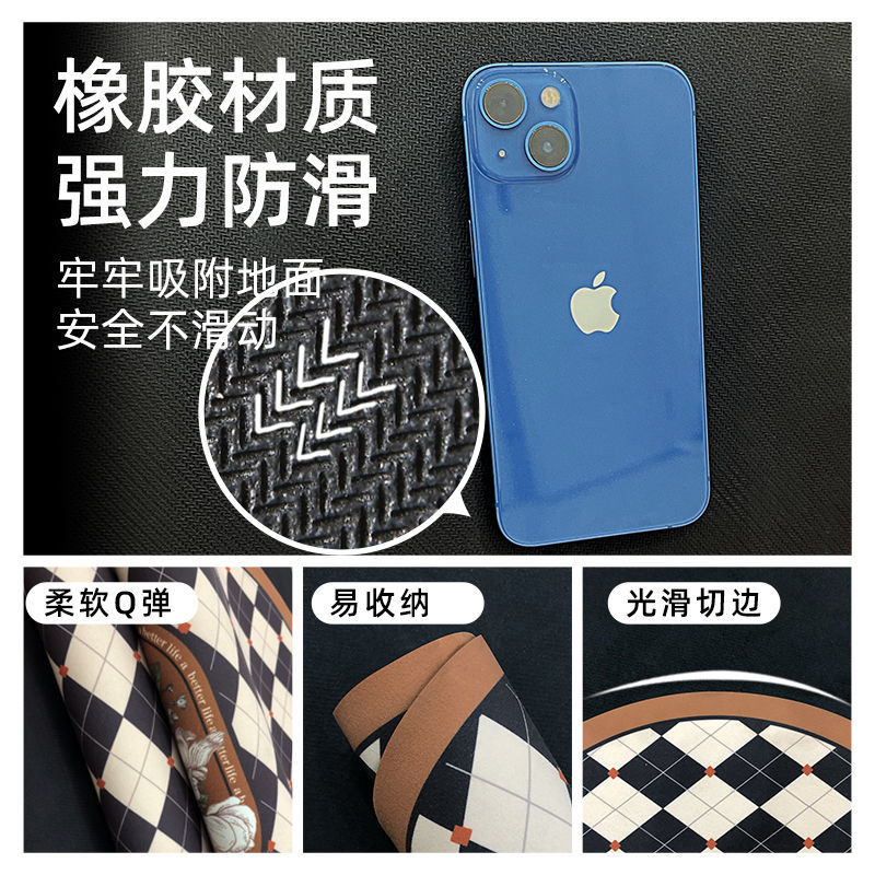 American Retro Diatomaceous Earth Kitchen Dish Drain Mat Handwash Countertop Quick Dry Anti-Slip Table Bowl Chopsticks Mat Fabric