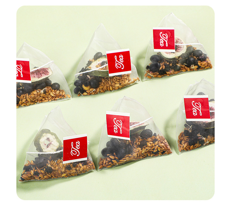 Flaxseed Fig Herbal Tea Yang Ci Cha Seed Cycle Blend with Mulberry and Black Goji Sugar Free Cold Brew 250g 50 Bags preparation