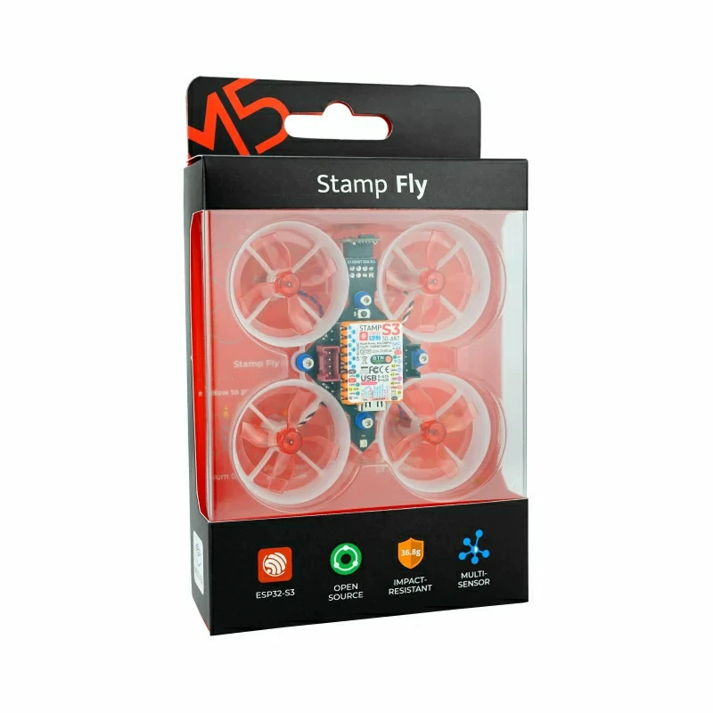 Дрон M5Stamp Fly — программируемый открытый квадрокоптерный набор с автопилотом