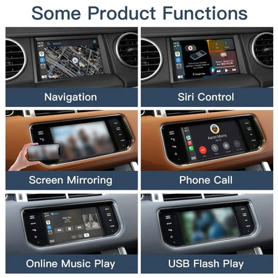 Compatible with Jaguar Land Simsiz CarPlay və Android Auto