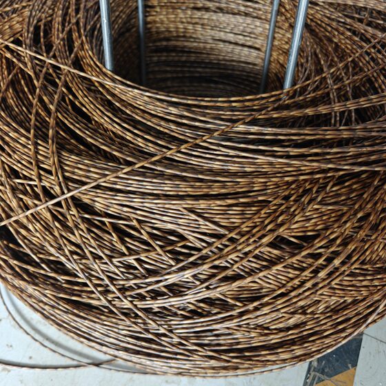 PE plastic imitation rattan factory wholesale plastic rattan rattan craft basket woven storage basket woven rattan