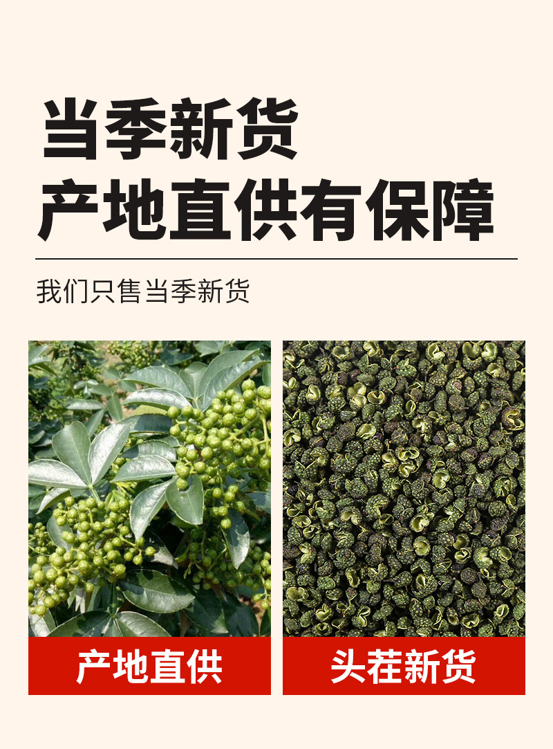 Dried Green Sichuan Peppercorn (Zanthoxylum armatum) — Whole Green Hua Jiao for Culinary Use quality and texture