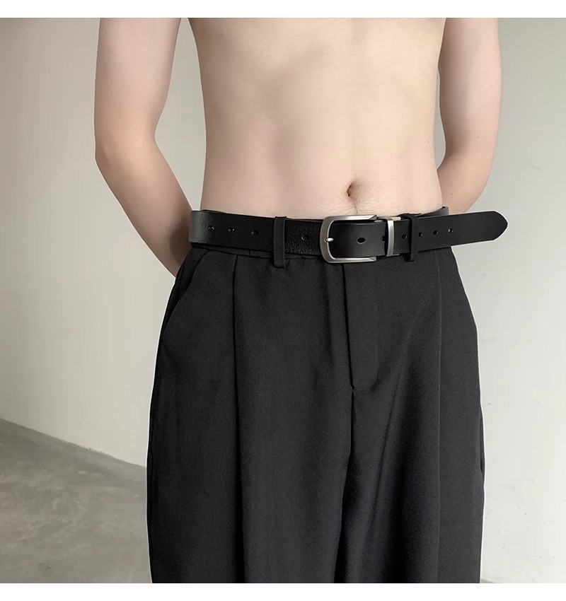 100% echtem Leder Pin Schnalle Rindsleder Jugend Vielseitig Mode herren Gürtel Großhandel Hohe Qualität_voghion.com