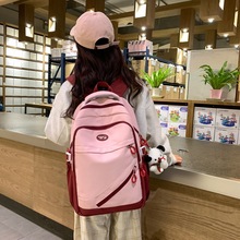韩版书包初中女生原创小众冷门高中生高颜值大容量16寸电脑双肩包