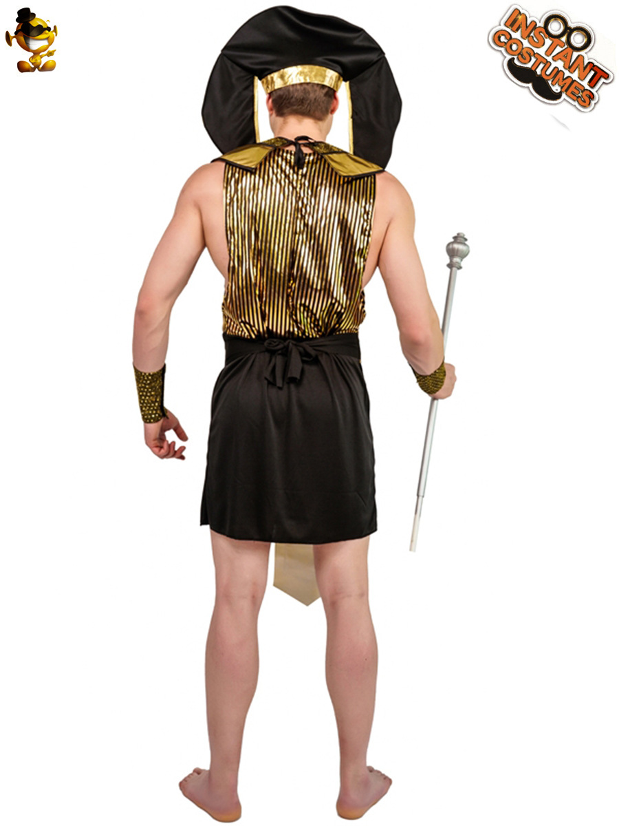 Adulto hombres Antiguo Egipto Rey Fiesta de Halloween traje hombre grande Faraón traje Cosplay