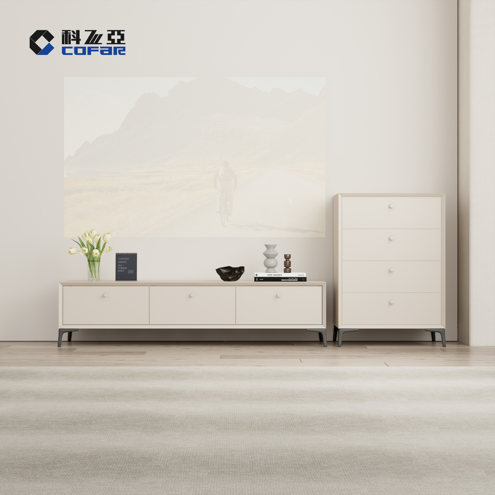 New All-In-One Tv Cabinet Living Room Steel Drawer Cupboard Home Italian Combination Simple Modern Storage Locker