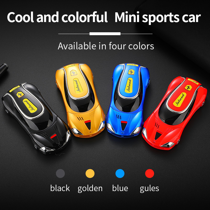 V7 Cross-border Mini Personalized Car Small Mobile Phone Straight Button Dual Card Student Children Mobile Phone Backup Function Machine