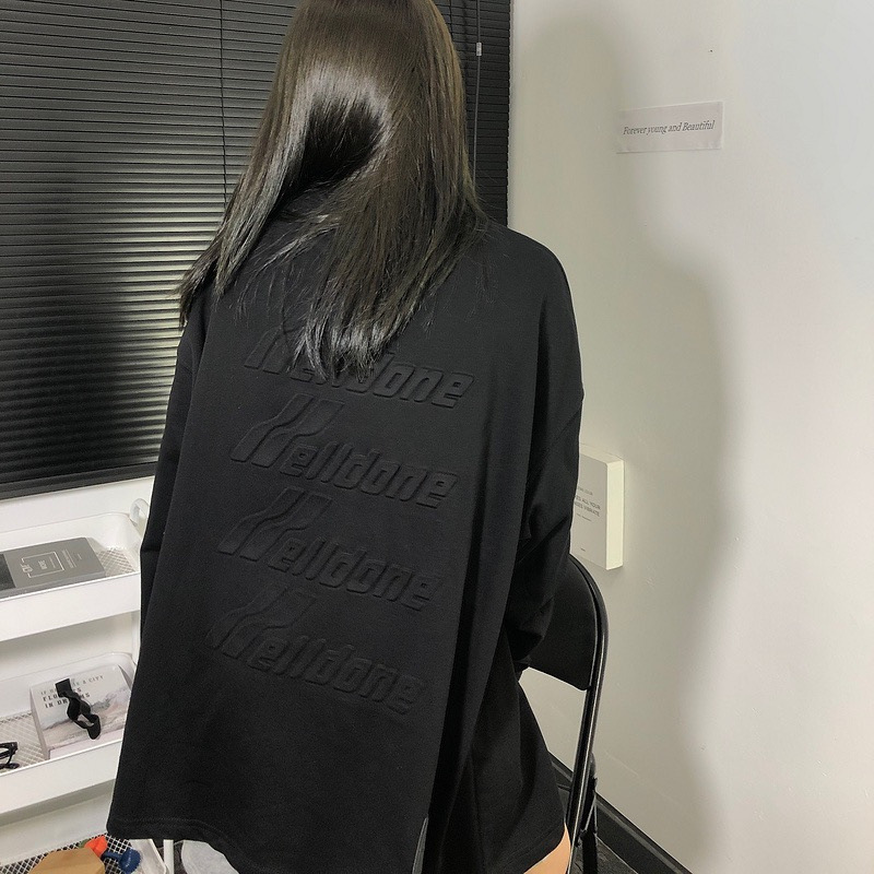 25ss潮牌爆款高版本新款WE11印花LOGO合集男女宽松休闲百搭长袖|undefined