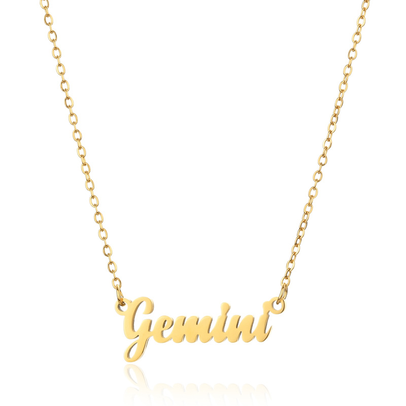 Simple Style Letter Stainless Steel Plating Pendant Necklace 1 Piece display picture 3