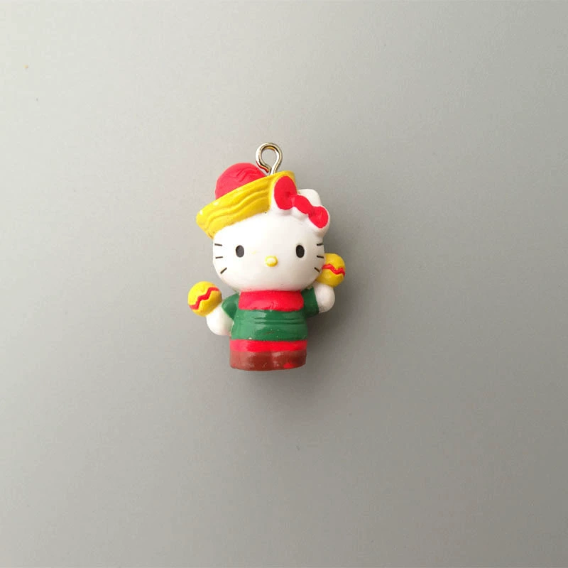 Hello Kitty, маленькая мини-фигура, подвеска, handmade