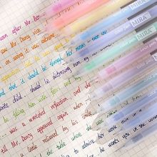 彩色中性笔ins高颜值学生学习用品手帐笔创意韩国简约文具用品