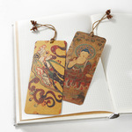 喜漫 敦煌壁画古风书签 莫高窟旅游纪念卡片批发含配饰一套10张入