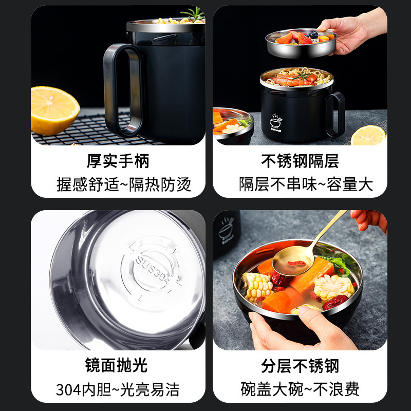 サラリーマン向け弁当箱、食堂専用飯筒、ステンレス飯桶、学生スープボウル、弁当箱、弁当箱、ファーストフードカップ|undefined