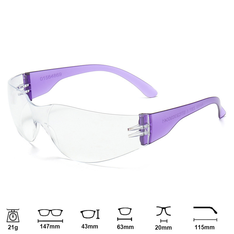117 gafas transparentes de alta definición gafas de seguridad de trabajo anti-espuma al aire libre experimento antiquímico gafas de soldadura