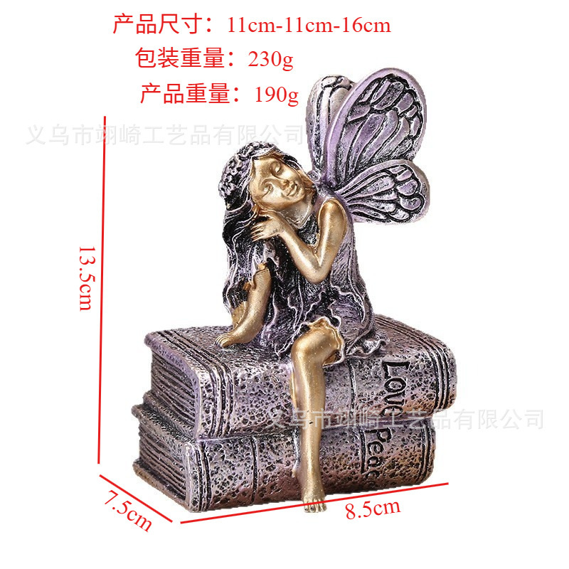 跨境新品花仙子树脂摆件雕像树脂工艺品户外花园庭院装饰品|undefined
